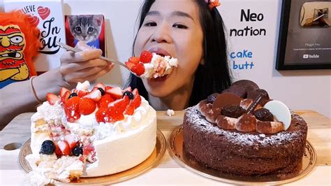 cake asmr|asmr mukbang cake.